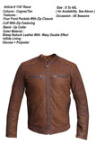 BLOUSON SHEEP NAPPA LEATHER JFASHION ACKET SNUFF CALTEL 1167