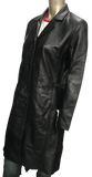 Knee Length (3/4) Classic Leather Jackets Coat Patsy S061