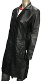 Knee Length (3/4) Classic Leather Jackets Coat Patsy S061