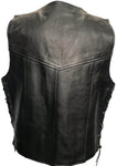 Leather Side Lace Wastcoat (Regular Cow Hide) Fresco 202R