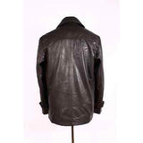 Leather Jacket 3/4 Pea Coat 3003