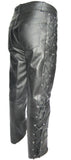 Lace Sided Leather Jean Biker Fashion Cruiser Classic Out-Law (305)