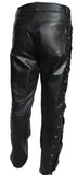Lace Sided Leather Jean Biker Fashion Cruiser Classic Out-Law (305)
