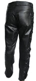 Lace Sided Leather Jean Biker Fashion Cruiser Classic Out-Law (305)