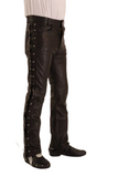 Lace Sided Leather Jean Biker Fashion Cruiser Classic Out-Law (305)