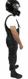 MOTORCYCLE WAXY COWHIDE ANALINE LEATHER BIB AND BRACE DUNGAREE - GALAXY (SALOPETTES) 308