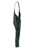 MOTORCYCLE WAXY COWHIDE ANILINE LEATHER BIB AND BRACE DUNGAREE/SALOPETTES 325