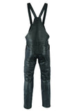 MOTORCYCLE WAXY COWHIDE ANILINE LEATHER BIB AND BRACE DUNGAREE/SALOPETTES 325