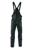 MOTORCYCLE WAXY COWHIDE ANILINE LEATHER BIB AND BRACE DUNGAREE/SALOPETTES 325