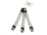 Chopper Bike Link Chain Vest Extender With Skull Press Stud AC8182K