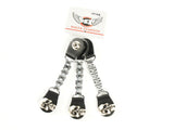 Chopper Bike Chain Vest Extender With Skull Press Stud AC8184K