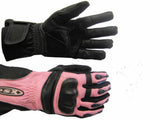 SONIC( LADIES) LEATHER GLOVE-PINK & BLACK 925