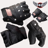Leather Demon flat chrome plated studs AC08