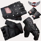Leather Demon flat chrome plated studs AC08