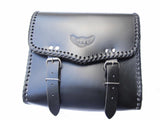 Rear Sissy Bar Tool Bag Smaller Size in Leather - College AC19
