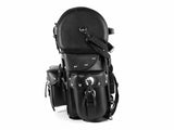 Motorcyle Motorbike TEK Leather Saddle Sissy Bar Bag Luggage Canyon  AC38/2