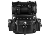 Motorcyle Motorbike TEK Leather Saddle Sissy Bar Bag Luggage Canyon  AC38/2