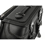 TEK LEATHER SADDLE BAG PANNIER LUGGAG FARGO AC41-TK
