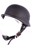 Open Face Helmet German Style Novelty Helmets Matt Black AC55