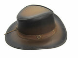 Leather Cowboy Western Aussie Style Bush Hat AC 72