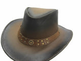 Leather Cowboy Western Aussie Style Bush Hat AC 72