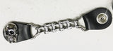 Chopper Bike Chain Vest Extender With Skull Press Stud AC8184K