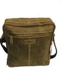 Tan Distressed Leather Men, Messenger Laptop Tablet Bag MB4972/3