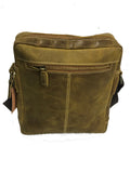 Tan Distressed Leather Men, Messenger Laptop Tablet Bag MB4972/3