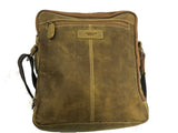 Tan Distressed Leather Men, Messenger Laptop Tablet Bag MB4972/3