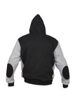 Black/Grey Armoured Motor Bike Hoodie
