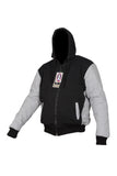 Black/Grey Armoured Motor Bike Hoodie