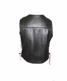 LEATHER KIDS SIDE LACE WAISTCOAT K202