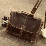 Distressed Venator Leather Collection, Men,Half Flap Messenger / Laptop bag UM40