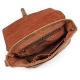 Distressed Cow Hide Leather Bag Men,Half Flap Messenger/Laptop bags UM02