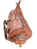 Hand made Premium Oild WaxTan Leather Holdall Duffle Weekend Cabin Bag VE0027