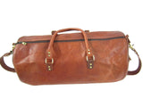 Hand made Premium Oild WaxTan Leather Holdall Duffle Weekend Cabin Bag VE0027