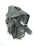 Briefcase Messenger Bag Real Black Leather Large Satchel Bage VE009