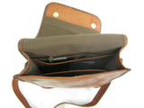 Quality Upright Messenger Bag Real Oil Goat Leather Unisex New Medium SizeVE0037