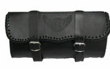 Motorcycle Cow Hide Leather Luggage Tool Rool KIt Rench AC11