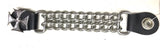 Chopper Bike Link Chain Vest Extender With Iron Cross Press Stud AC8182T