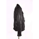Real Sheep Vegetable Leather Jacket with 4 Front Pockets3002