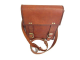 Quality Upright Messenger Bag Real Oil Goat Leather Unisex New Medium SizeVE0023