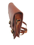 Quality Upright Messenger Bag Real Oil Goat Leather Unisex New Medium SizeVE0023