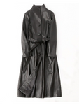 Real Leather Jacket Women-Lambskin Long Coats-Stylish Soft Women's Trench Coats