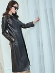 Real Leather Jacket Women-Lambskin Long Coats-Stylish Soft Women's Trench Coats