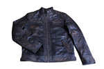 CLASSIC RUB OFF BLACK ANTIQUE SHEEP NAPPA LEATHER JACKET -1173