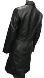 Knee Length (3/4) Classic Leather Jackets Coat Patsy S061