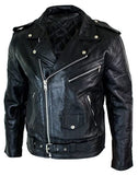 Classic Brando biker Perfecto Leather jacket in milled cowhide 113R