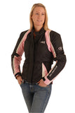 Waterproof Textile Jane  Jacket Black Pink 145F