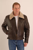Classic  Flying Pilot Brown Seep Nappa Leather Aviator Jacket 159
